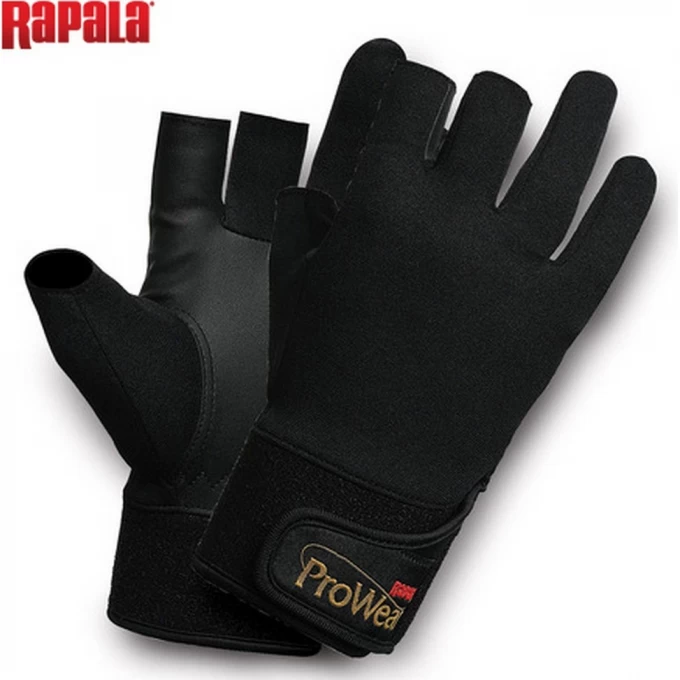 Перчатки рыболовные без трех пальцев RAPALA ProWear Titanium 24403-1-M Перчатки рыболовные без трех пальцев RAPALA ProWear Titanium 24403-1-M